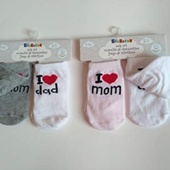 NWT 2 pairs of new born baby cotton socks Chikitoe - Picture 3 of 4